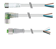 Extremo con cables abiertos (Apto para Ind. Alim. y Bebidas)